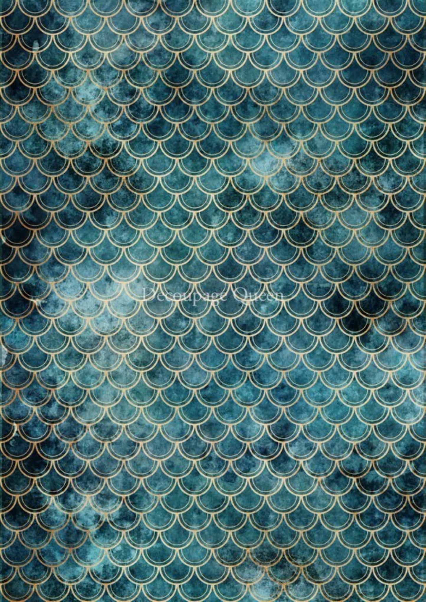 Decoupage Queen Emerald Coast, DQRP 0402 A4 Size: A4 - 8.3" X 11.7" Rice Paper, Background, Wallpaper Decoupage Queen