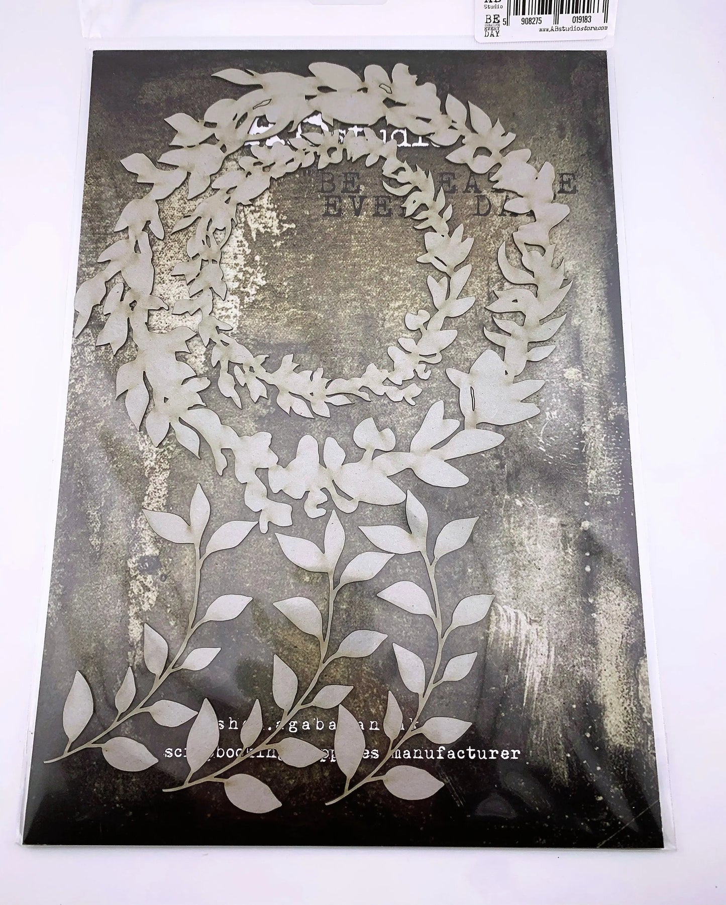 AB Studio Laser Cut Chipboard 1/16" thick, embellishments, mixed media ID-314 Leaves, Vine Frames, Scrapbooking, Card making 5-piece set AB Studio