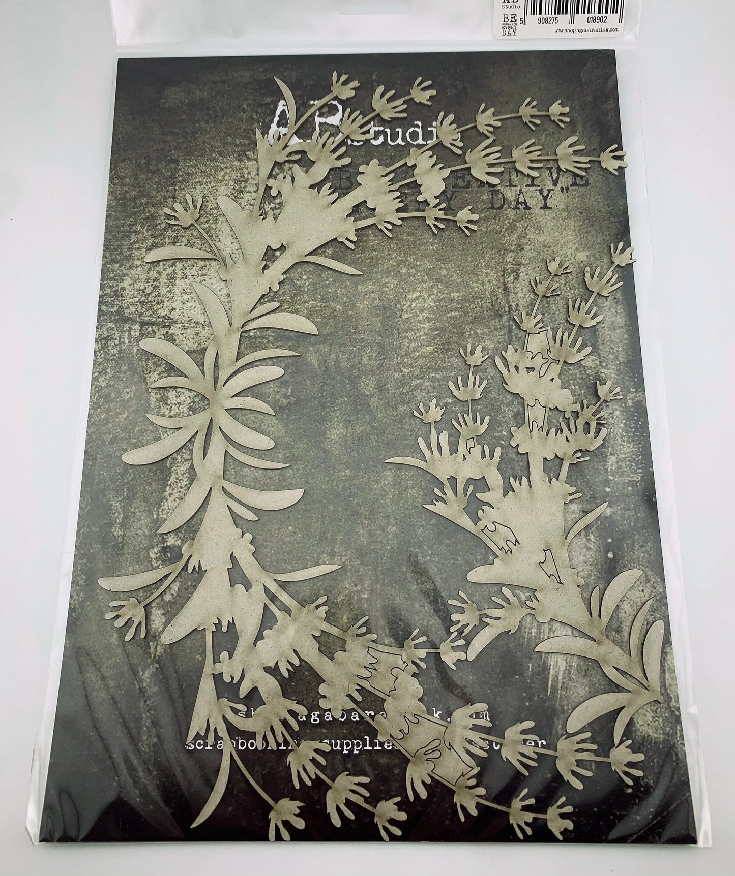 AB Studio Laser Cut Chipboard 1/16", embellishment, mixed media ID-284, Floral, Leaf Vine Garland, Scrapbooking, Card making 2-piece set AB Studio