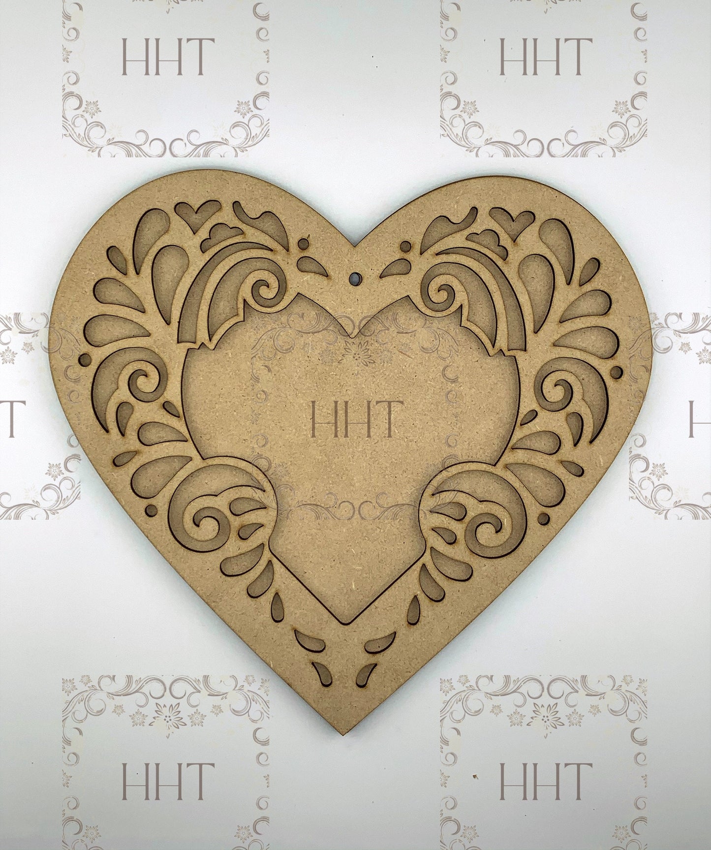Handcrafted, Shabby Chic, Laser Cut MDF Heart Plaque, Vintage Girl, Roses, Decoupage, Mixed Media, Nostalgic Heart, Roses, Wall Decoration