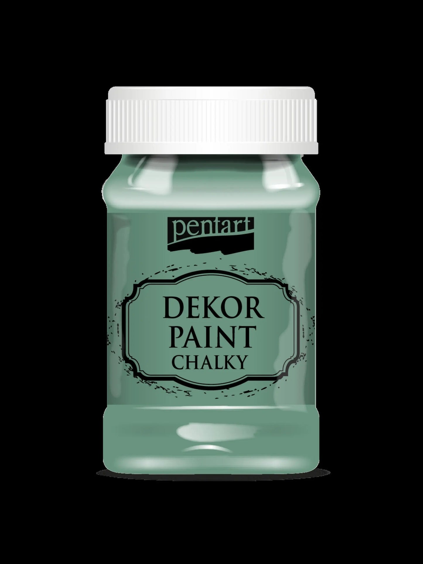 Pentart, Dekor, Chalky Paint, Country Green, Olive Tree, Patina, Turquoise Green, Chalk Paint, Water based, Quick Dry, Matte, 100 ml Pentart