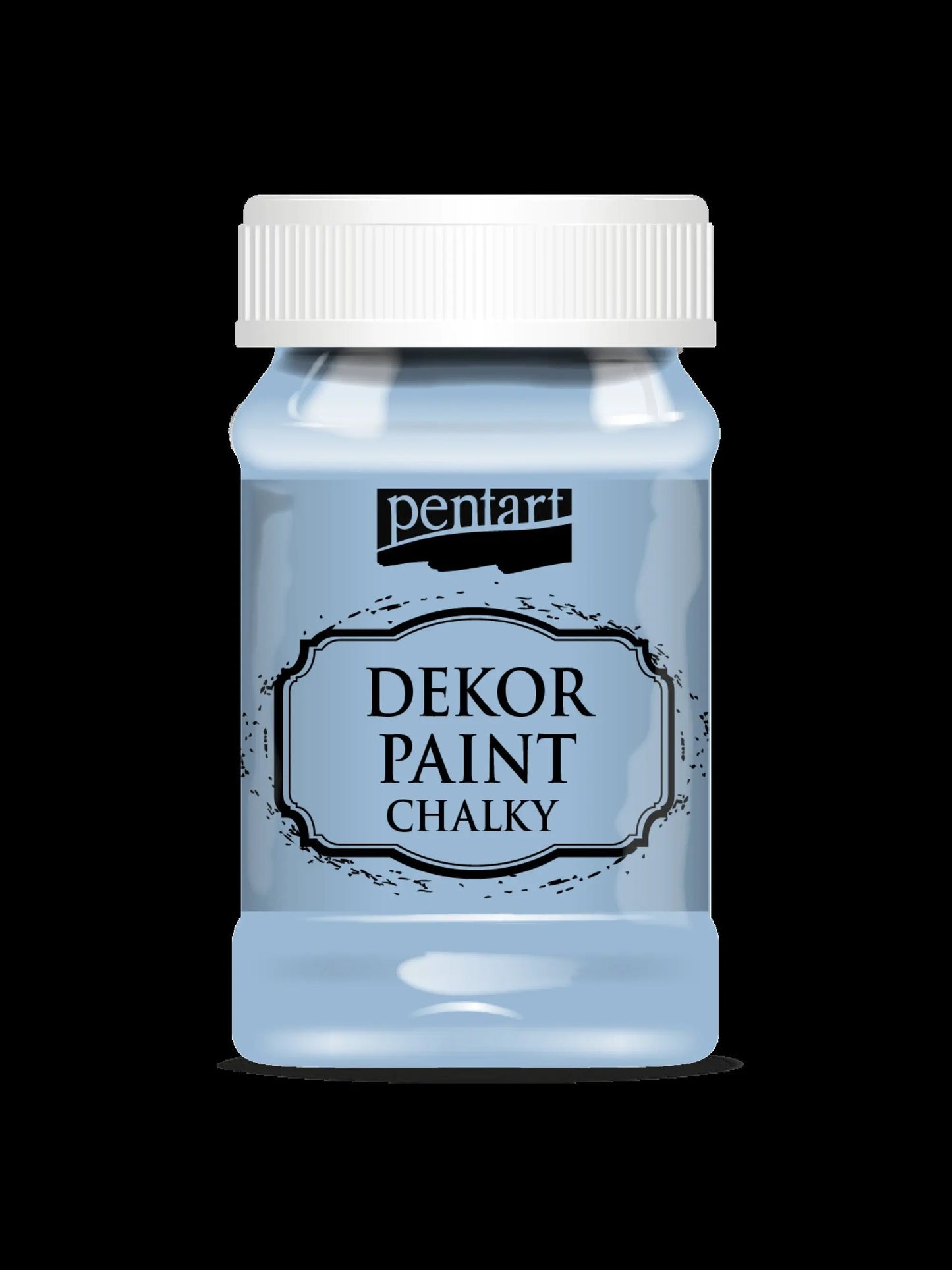 Pentart, Dekor, Chalky Paint, Country Blue, Indigo, Turquoise Blue, Flax Blue, Matte, Quick Dry, Chalk Paint, Country Colors, 100 ml Pentart