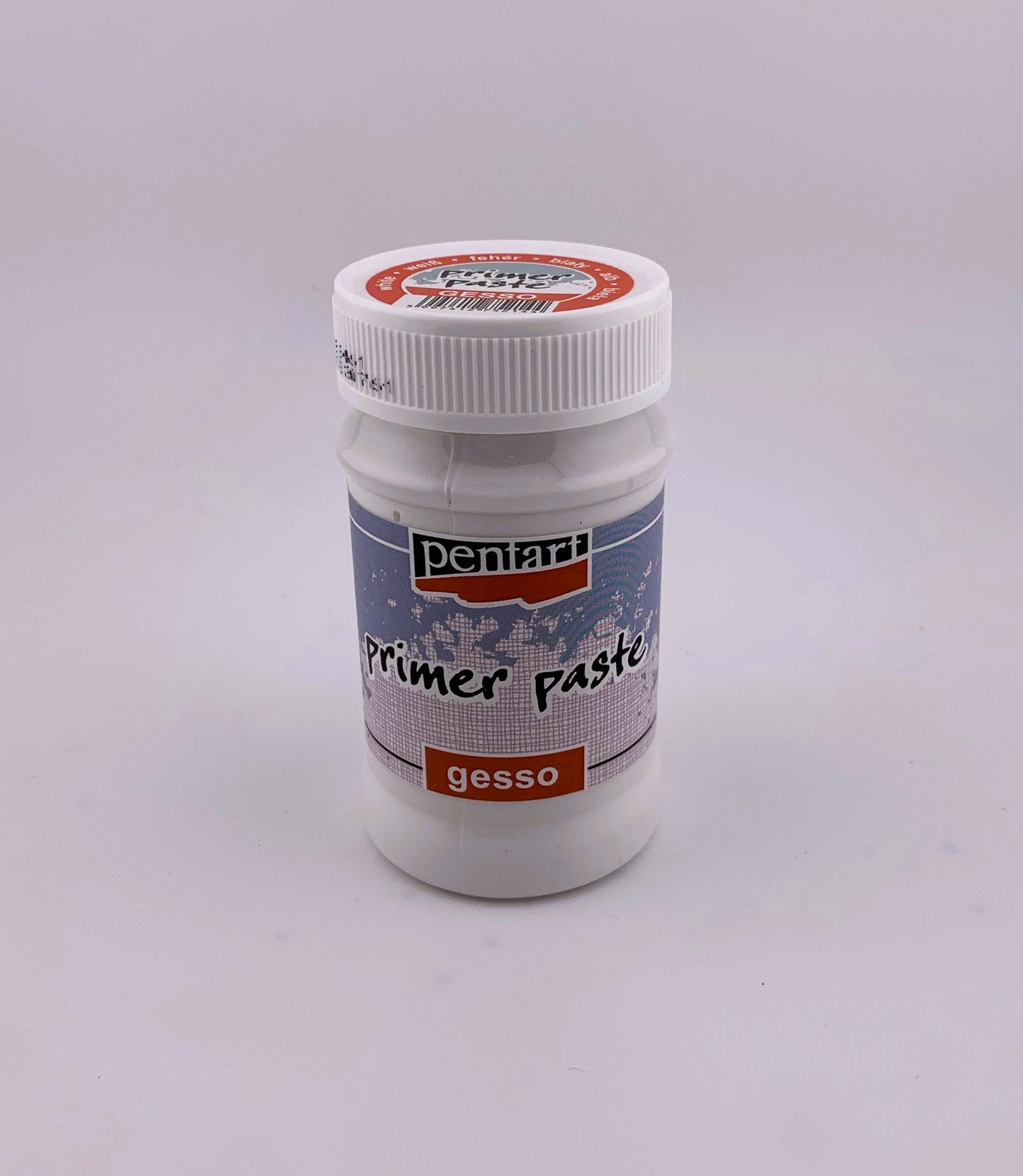 Pentart, Primer Paste Gesso, Black, White, 100 ml , 230 ml, water based, water proof,