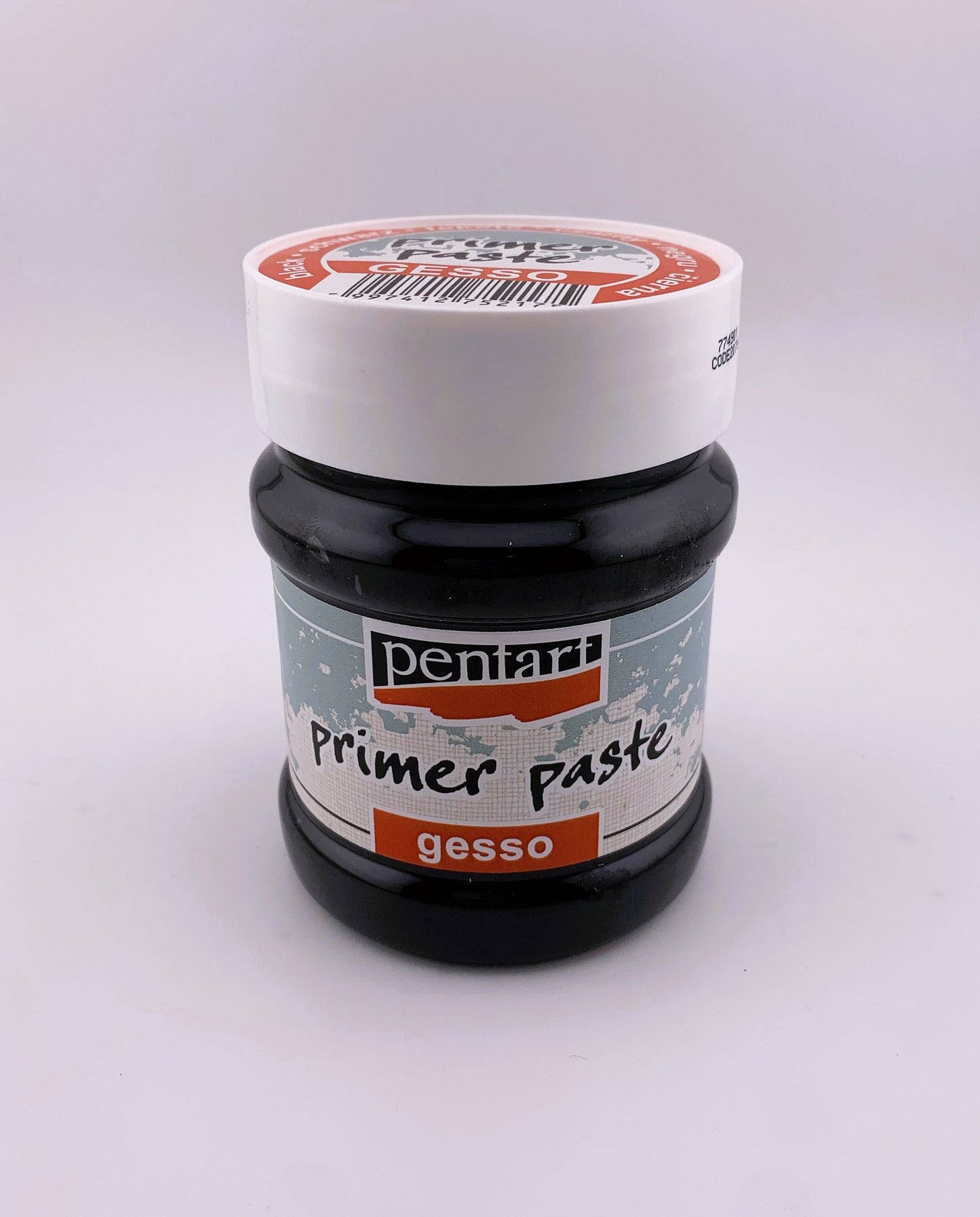 Pentart, Primer Paste Gesso, Black, White, 100 ml , 230 ml, water based, water proof,