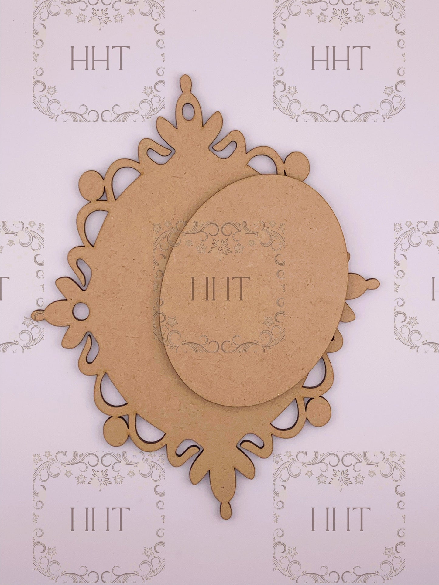Laser Cut MDF, Christmas Ornament, Pendant, Base, Blank, center overlay, 2 piece, Decoupage, Mixed Media, Crafts,, Creative Use, 1/8 inch