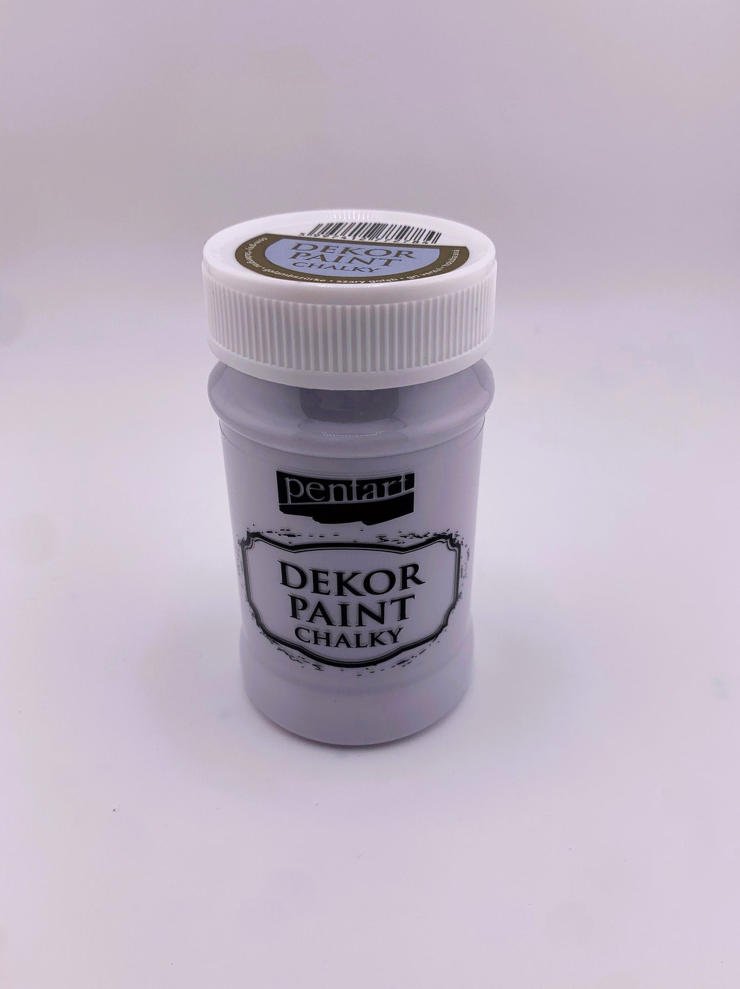Pentart, Dekor, Chalky Paint, Cream-White, Dove-Gray, Khaki Green, Eggshell White, Matte, Quick Dry, Chalk Paint, Country Colors, 100 ml
