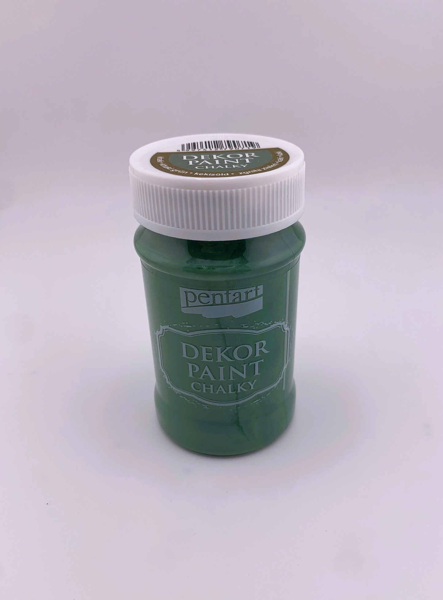 Pentart, Dekor, Chalky Paint, Cream-White, Dove-Gray, Khaki Green, Eggshell White, Matte, Quick Dry, Chalk Paint, Country Colors, 100 ml