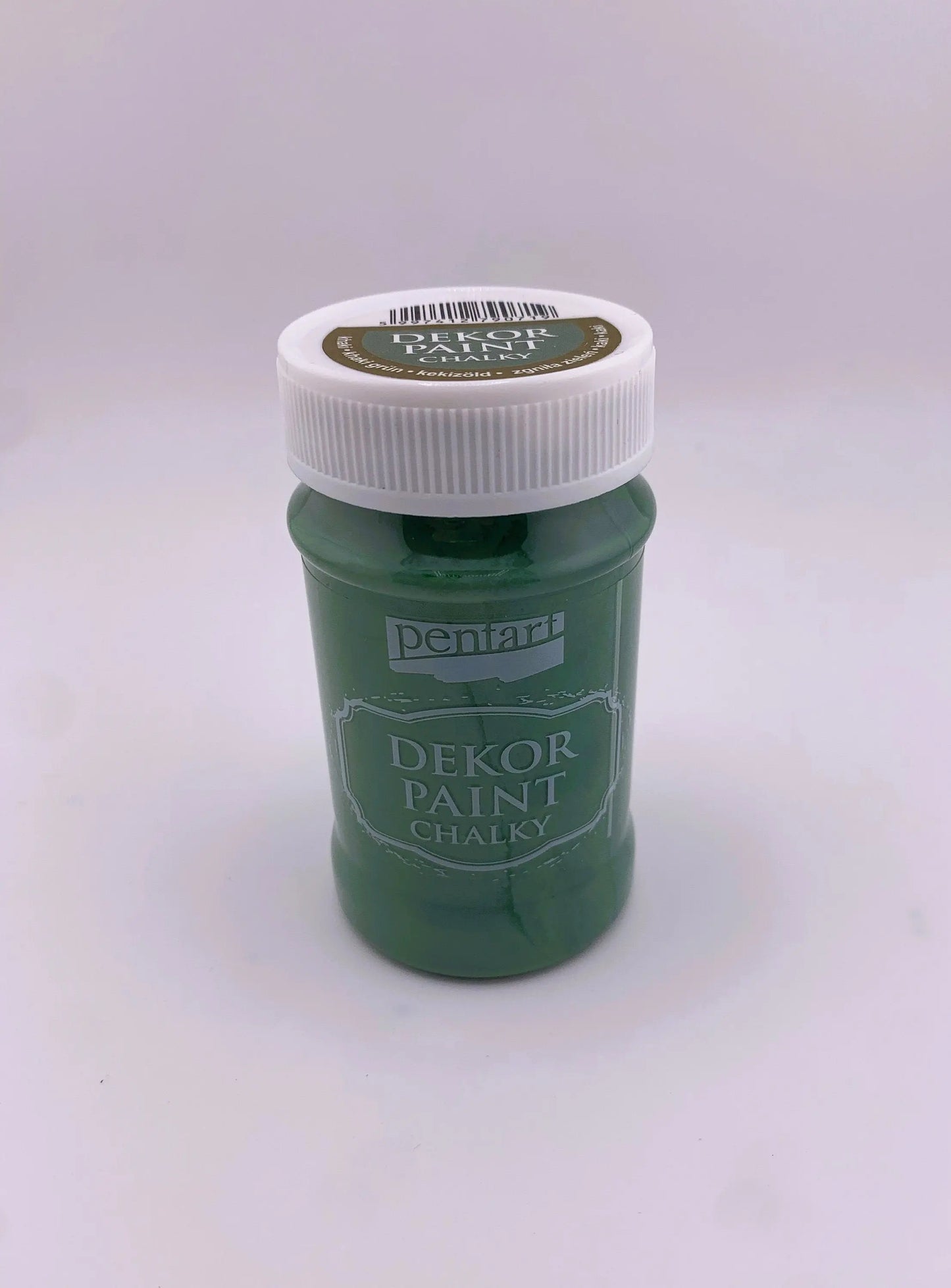 Pentart, Dekor, Chalky Paint, Cream-White, Dove-Gray, Khaki Green, Eggshell White, Matte, Quick Dry, Chalk Paint, Country Colors, 100 ml Pentart