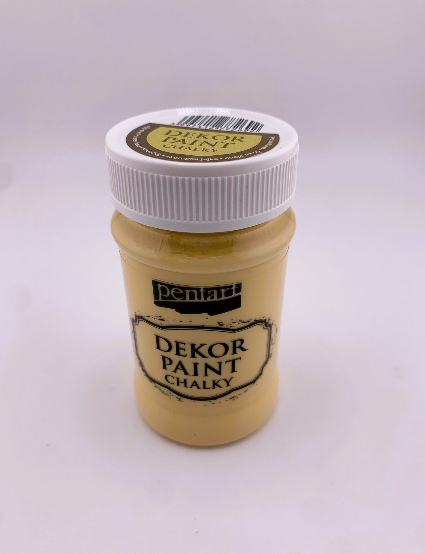 Pentart, Dekor, Chalky Paint, Cream-White, Dove-Gray, Khaki Green, Eggshell White, Matte, Quick Dry, Chalk Paint, Country Colors, 100 ml