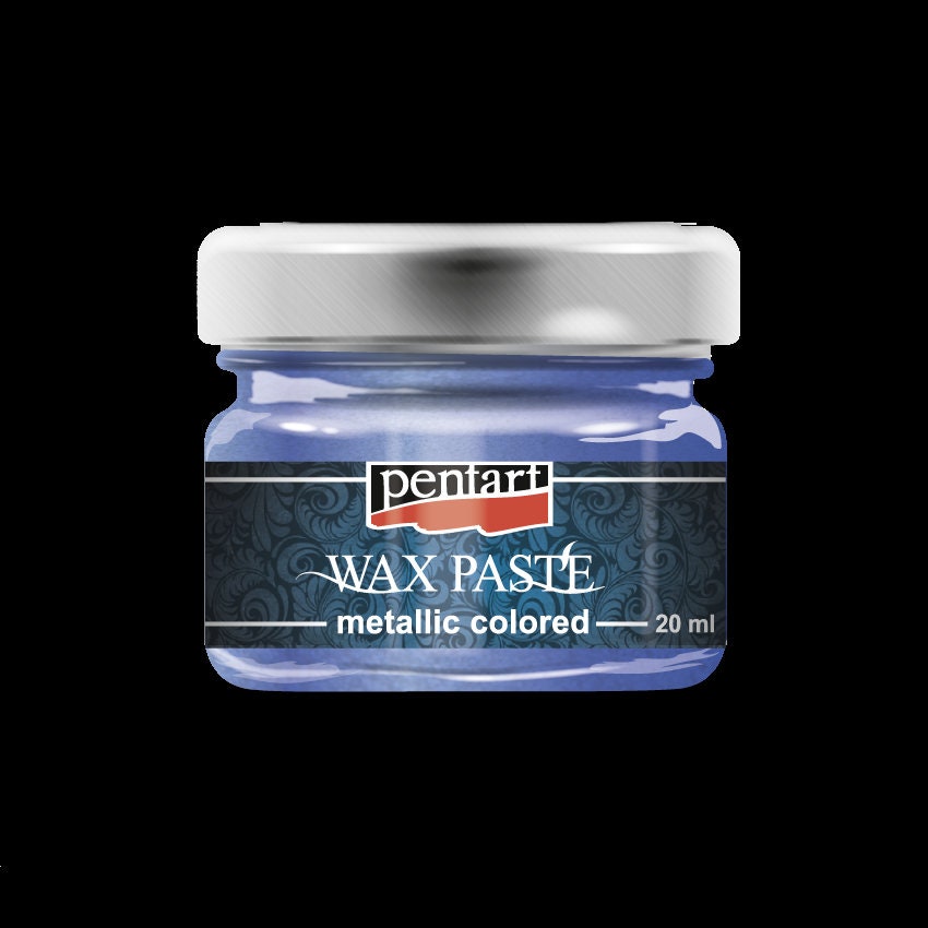 Pentart, Metallic Colored, Wax Paste, 20 ml, Purple, Green, Red, Blue, Turquoise, Bees Wax, Vivid, Shiny