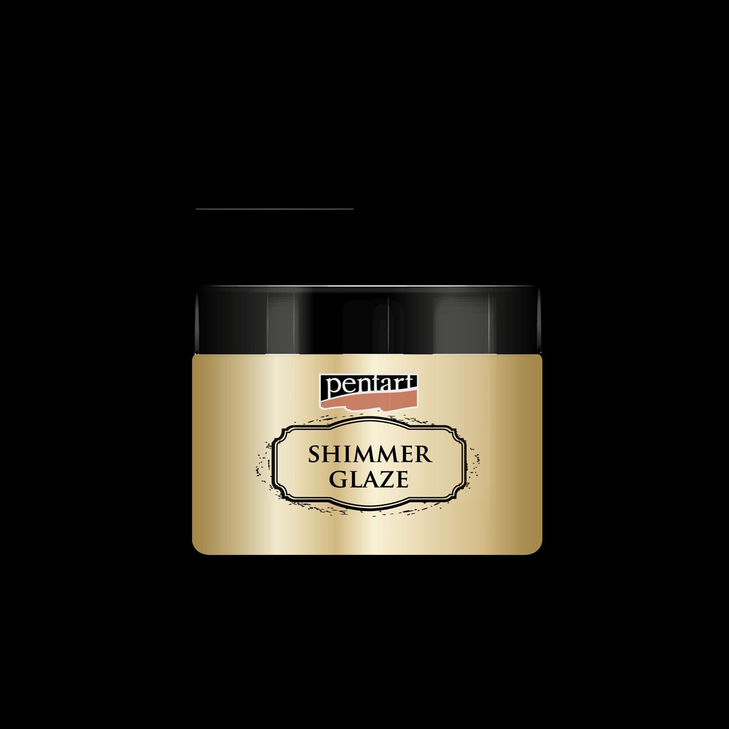 Pentart, Shimmer glaze, 150 ml, Gold, Pearl White, Sparkly, Water based, Novelties