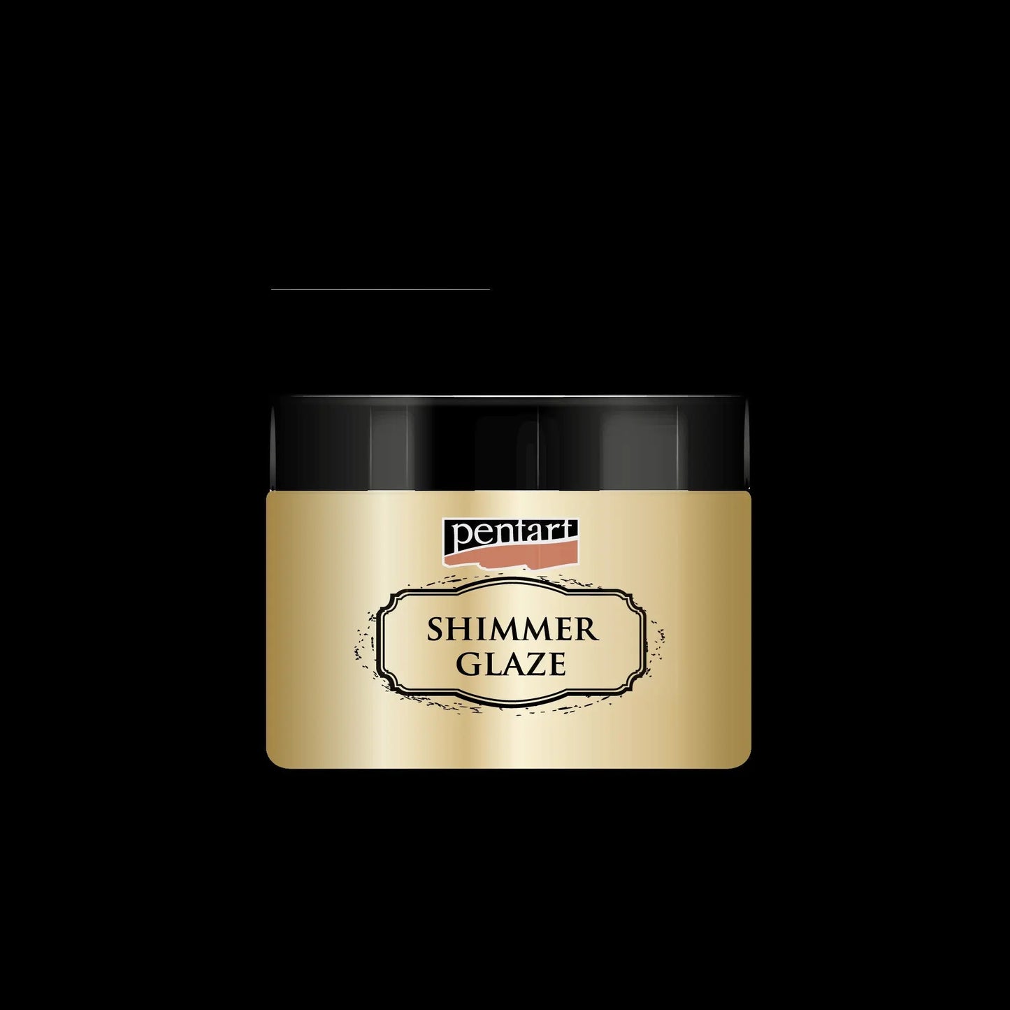 Pentart, Shimmer glaze, 150 ml, Gold, Pearl White, Sparkly, Water based, Novelties Pentart