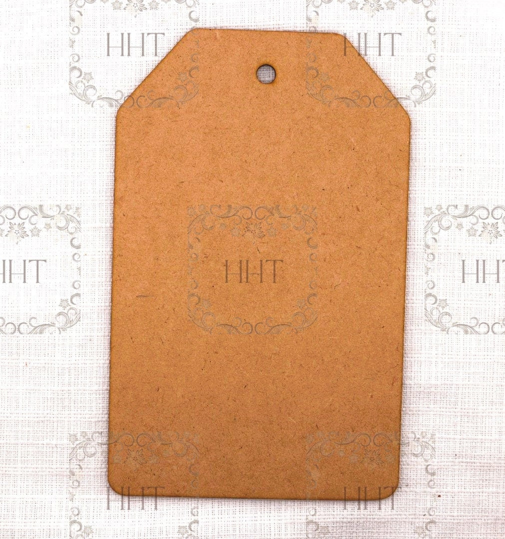 Laser Cut MDF, Large, Tag, Canvas, Panel, Plaque, Blank, Base, Decoupage, Crafts, Mixed Media,, 5 x 8in, 1/8 inch
