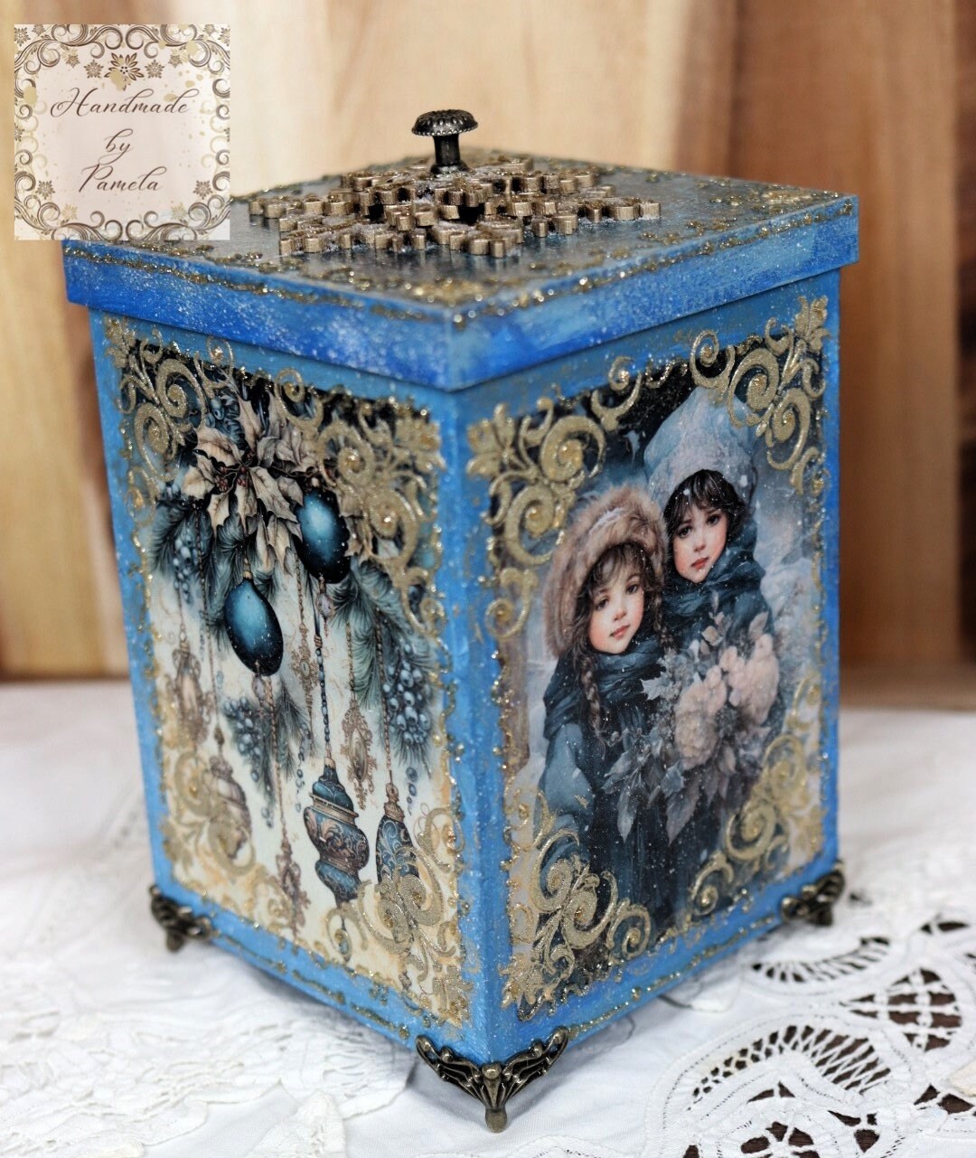 Laser Cut MDF, Basic, Box, with Lid, Buildable Kit, Craft, Base, Blank, Canvas, Decoupage, Mixed Media, Paintable, 10 pc, 2 sizes, Crafts