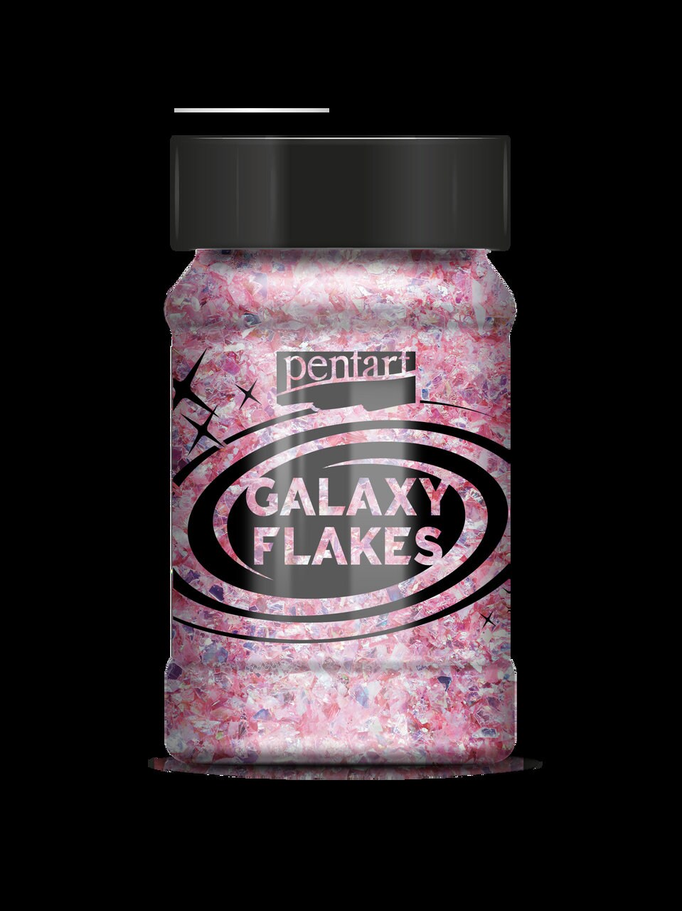 Pentart, Galaxy Flakes, Colored Foil Flakes, 1 g, Pink, Saturn Green, Light Purple, Blue, Red, Metal Leaf Flakes, Metallic, Gilding