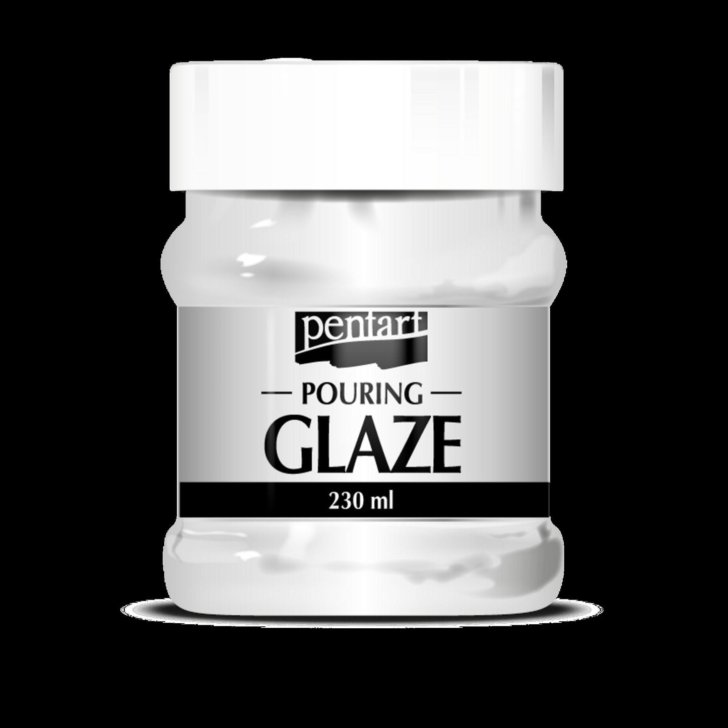 Pentart, High Gloss Pouring Glaze, Water bases, Transparent, Self leveling, 2 Sizes, 100, 230 ml 35358, 35359