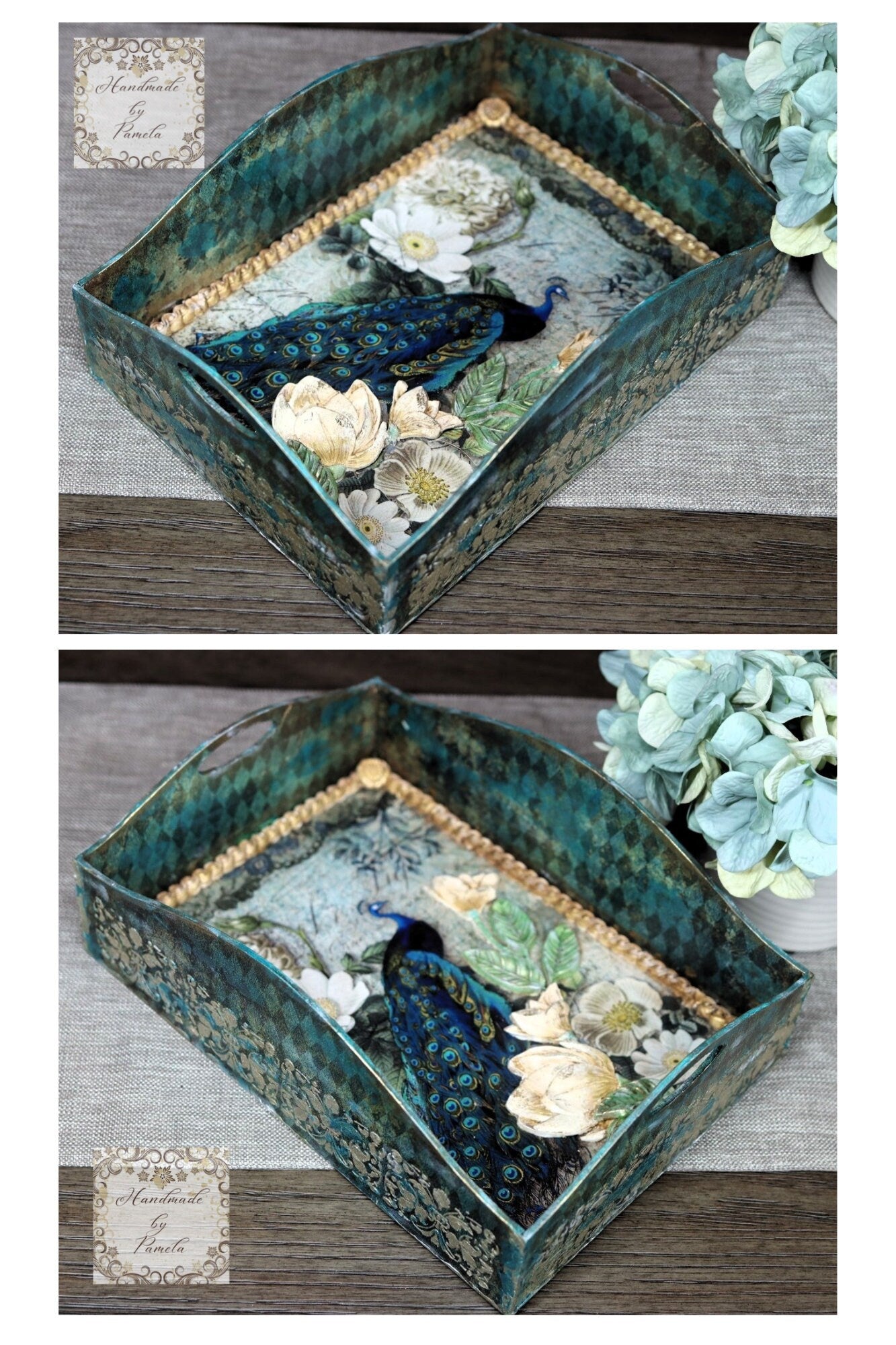 Laser Cut MDF, Buildable, Blank, Base, Tray, Canvas, for Decoupage, Crafts, Mixed Media,, Crafting, 5 pc, 12 w x 8.5l x 4 h