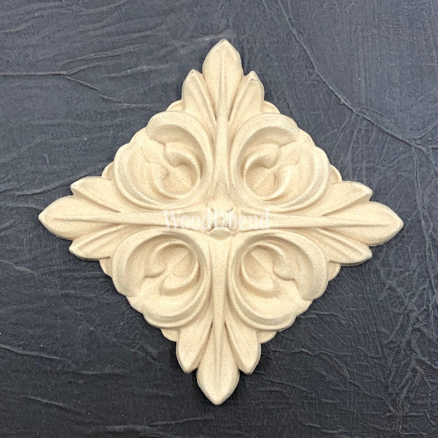 WoodUbend, Pack Of Two Square Floral Center Pieces, House Of Mendes, 5.12 × 3.9 × 0.79 in WUB6047