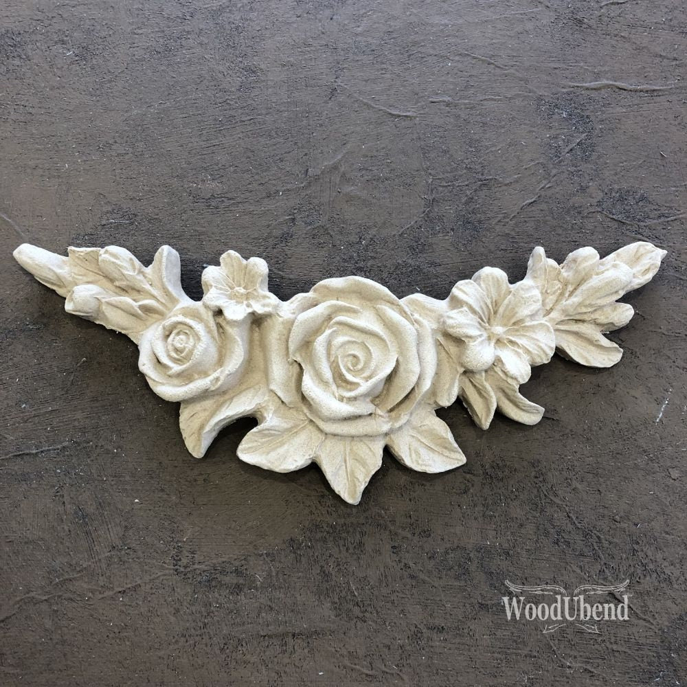 WoodUBend, Set Of Flower Garlands, Decorations, Floral, Accents, Vintage Style, WUB349 15.7 × 6.2 cm