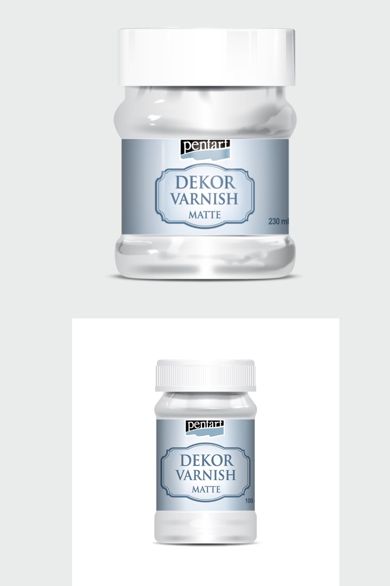Pentart Dekor Varnish Matte, Water Based, 230, 100 ml ML Water Based 22685, 22683