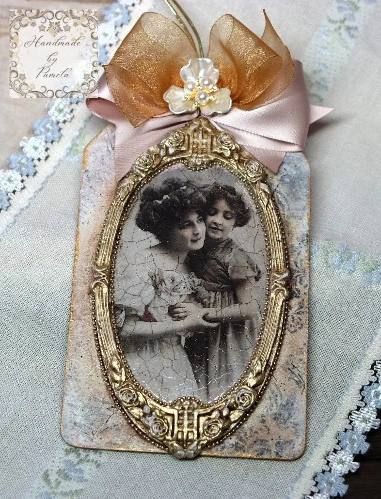 Laser Cut MDF, Large, Tag, Canvas, Panel, Plaque, Blank, Base, Decoupage, Crafts, Mixed Media,, 5 x 8in, 1/8 inch Handcrafted Holiday Traditions