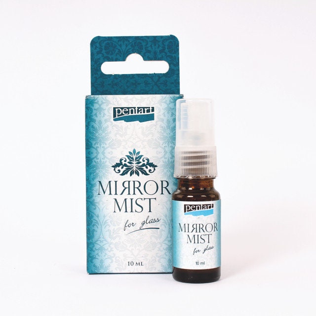 Pentart, Mirror Mist, 2 options, Mirror Effect, Glass, Plastic, Reflective, Mixed Media, Arts and Crafts, Supply, 10 ml, 29411, 29410