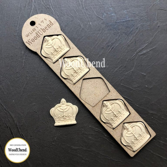 WoodUbend, Crown, Crowns, Pack of 5, WUB1171, 4.1 x 3 x 8 cm, 1.6 x 1.18 x 3.24 inches