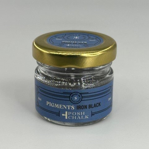 Posh Chalk, Pigments, Iron Black, Matte, 30ml