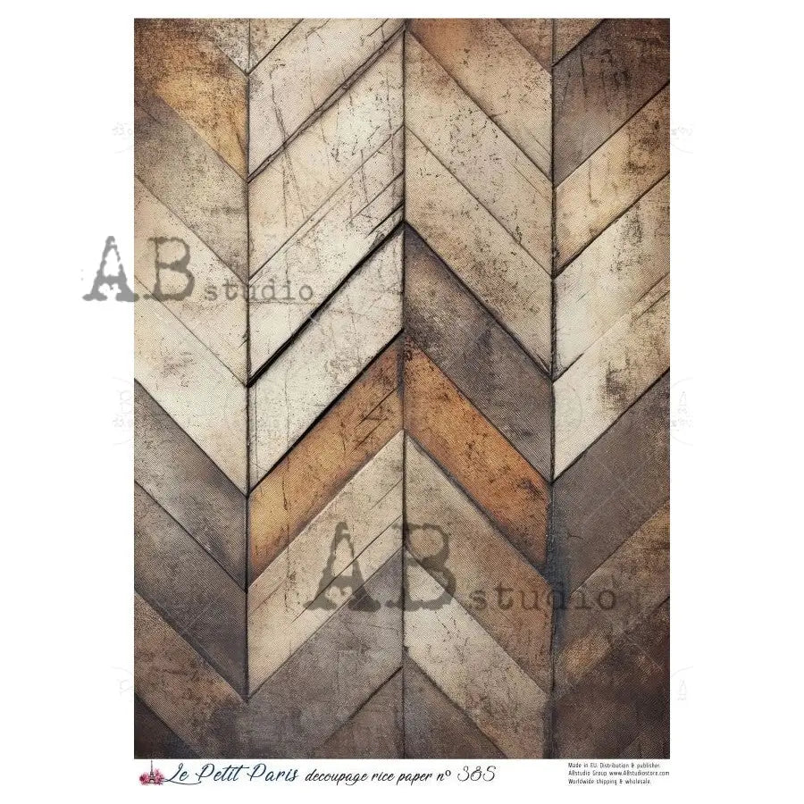 AB Studio, La Petit Paris, Rustic Wood, Paneling, Background, Wallpaper, Decoupage, Mixed Media, LP-385, A4 8.27 x 11.69 AB Studio