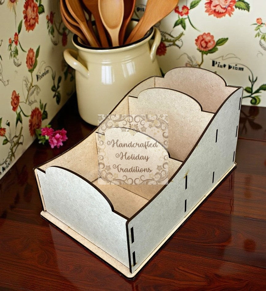 Laser Cut, MDF, Kitchen, Recipe, Spice, Organizer, Kit, Buildable, Craft, Base, Blank, Canvas, Decoupage, Mixed Media, Paintable, Home Decor