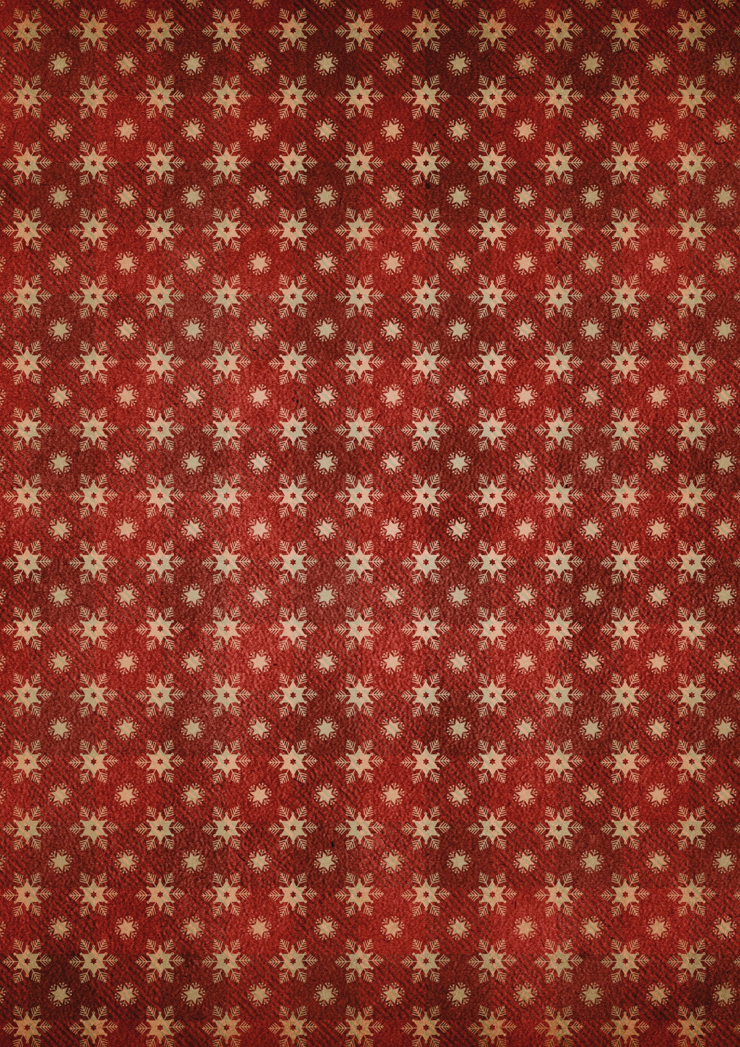 Decoupage Queen, Rice Paper, Christmas, Snowflake, Plaid, Red, Wallpaper, Background, 2025 Release, Decoupage, Mixed Media, A4 8.27 X 11.69