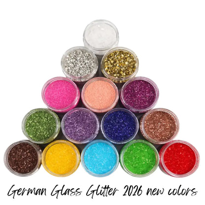 Paint Couture, German Glass Glitter, Nuggets, 2026 Release, 2.5 oz, Sparkly, Rose, Silver, Pink, Yellow, Green, Red, Blue, Gold, Crafts Paint Couture!
