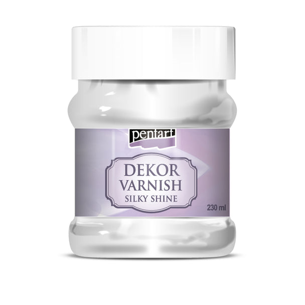 Pentart Dekor Varnish Silky Shine, Water Based, 100 ml and 230 ml, Water Based
