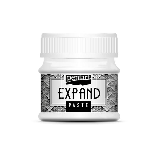 Pentart, Expand Paste, 50 ml, White, 32884, Water based, Expandable