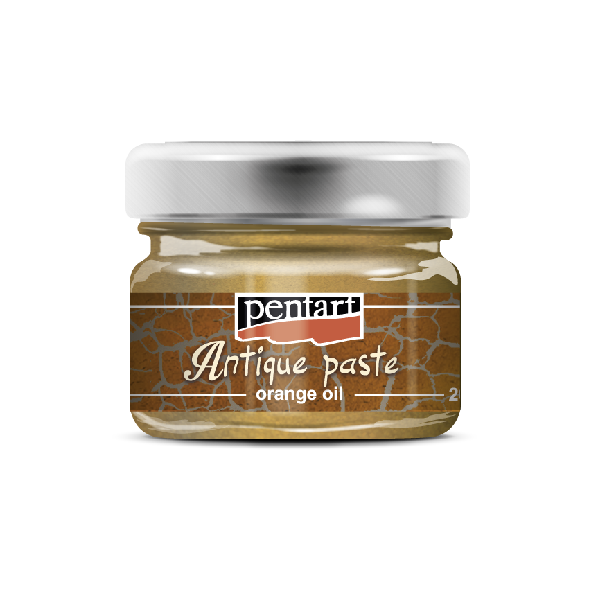 Pentart, Antique Paste, Umbra, White, Silver, Antique Gold, Copper, Gold, Brass, Orange Oil, Bitumen, Solvent based, Aged, Antique Effect