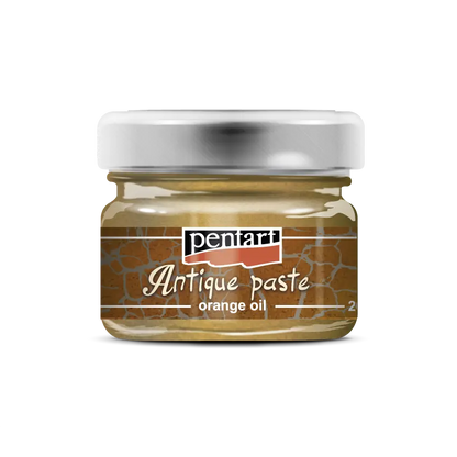 Pentart, Antique Paste, Umbra, White, Silver, Antique Gold, Copper, Gold, Brass, Orange Oil, Bitumen, Solvent based, Aged, Antique Effect Pentart