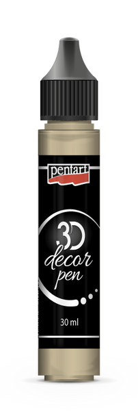 Pentart 3D Decor Paint Pen, Pearl, 30 ml, Premium Quality, DIY Crafts, Mixed Media