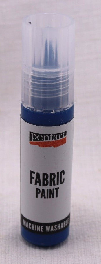 Pentart, Fabric, Textile, Leather, Paint, Pen, 20 ml Water Based, Washable, Pink, Rose, Dark Blue, Pearl White, Pine Green