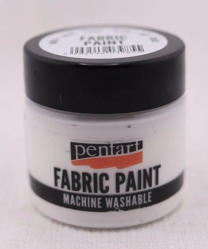 Pentart, Fabric, Textile, Leather, Paint, 50 ml Water Based, Washable, White, Pine Green, Black, Turquoise Blue, Turquoise Green, Purple Pentart