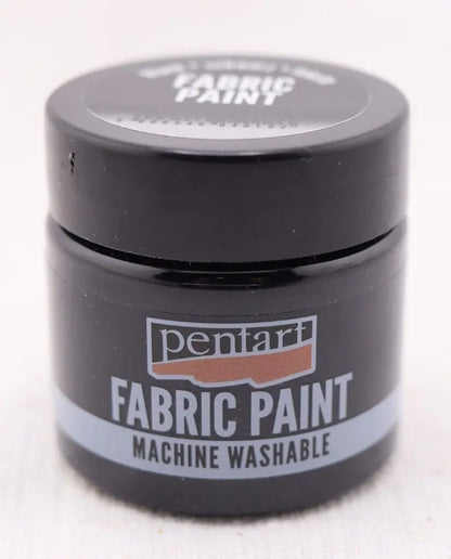 Pentart, Fabric, Textile, Leather, Paint, 50 ml Water Based, Washable, White, Pine Green, Black, Turquoise Blue, Turquoise Green, Purple Pentart