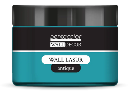 Pentart, Wall Lasur, Metallic, Antique, Gel, 150 ml, Patina Blue and Green, Blue-gold, Gold, Pearl Rose, Red Copper Pentart