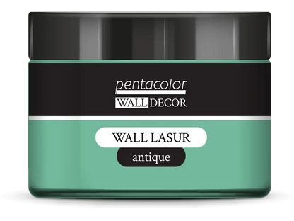 Pentart, Wall Lasur, Metallic, Antique, Gel, 150 ml, Patina Blue and Green, Blue-gold, Gold, Pearl Rose, Red Copper Pentart