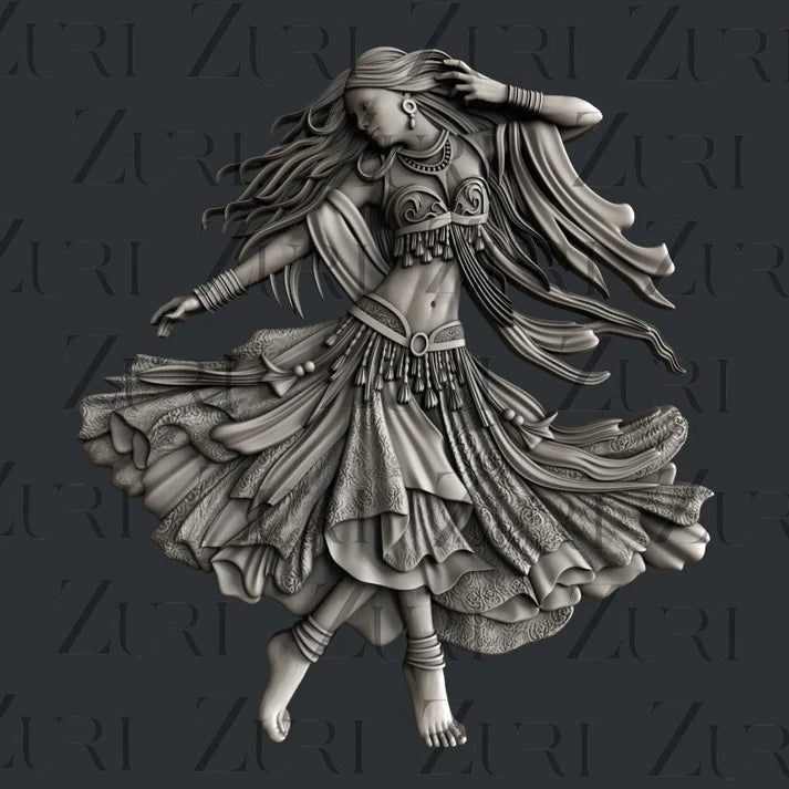 Zuri Silicone Mould, Gypsy Queen, Vintage Dreams Collection, 6.3 × 4.3 × 0.3