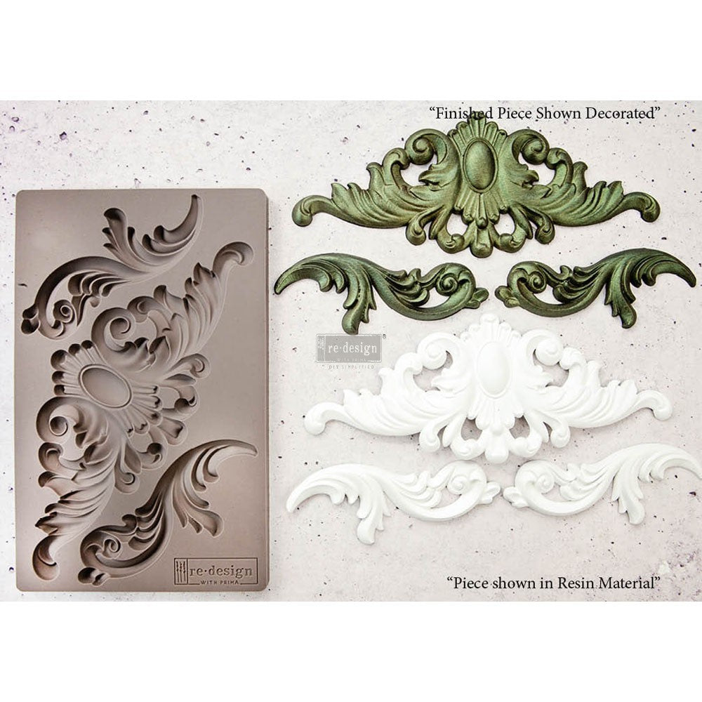 Re-Design with Prima, Silicone Mould, Thorton Medallion, Vintage Style, Food Safe, Silicone, 8 × 5