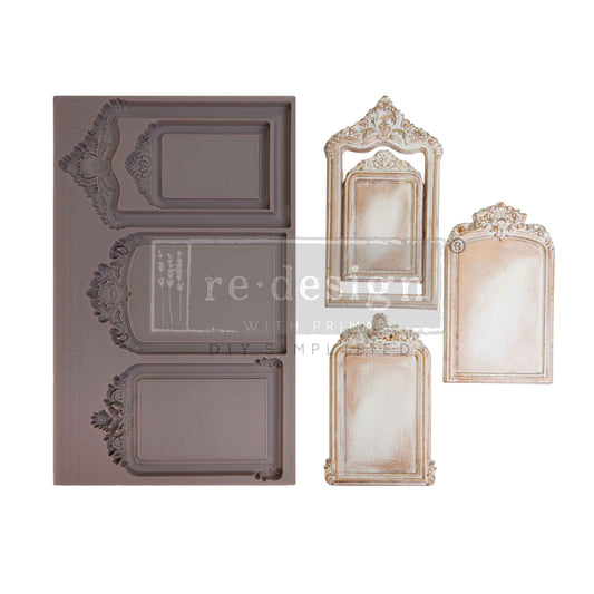 Redesign with Prima, Vintage Style, Frames, Lysandra, Decorations, Silicone Mold, 5″X8″, Craft Supplies, Food Safe