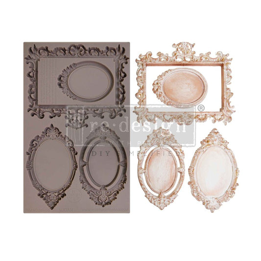 Redesign with Prima, Victorian Adornments, Baroque, Frames, Lucian, Decorations, Silicone Mold, 5″X8″, Craft Supplies