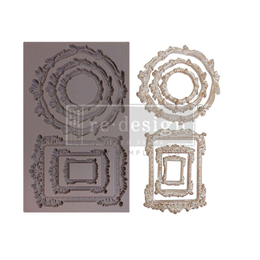 Re-Design with Prima, Vintage Style, Frames, Astrid, Decorations, Silicone Mold, 5″X8″, Craft Supplies, Food Safe