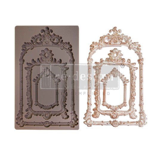 Redesign with Prima, Baroque, Frames, Finley, Vintage Style Frames, Decorations, Silicone Mold, 5″X8″, Craft Supplies, Food Safe