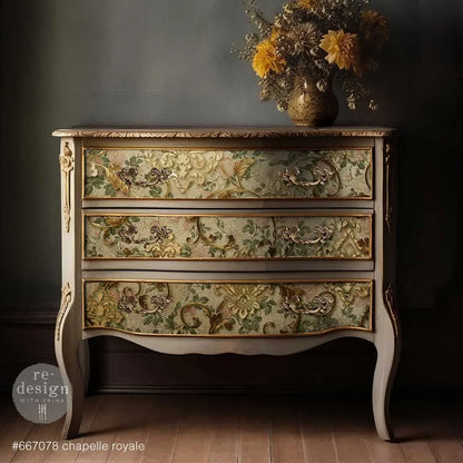 Re-Design with Prima, Decoupage, Decor Tissue Paper, Chapelle Royale, 1 sheet, 19.5″x30″ Re-Design with Prima
