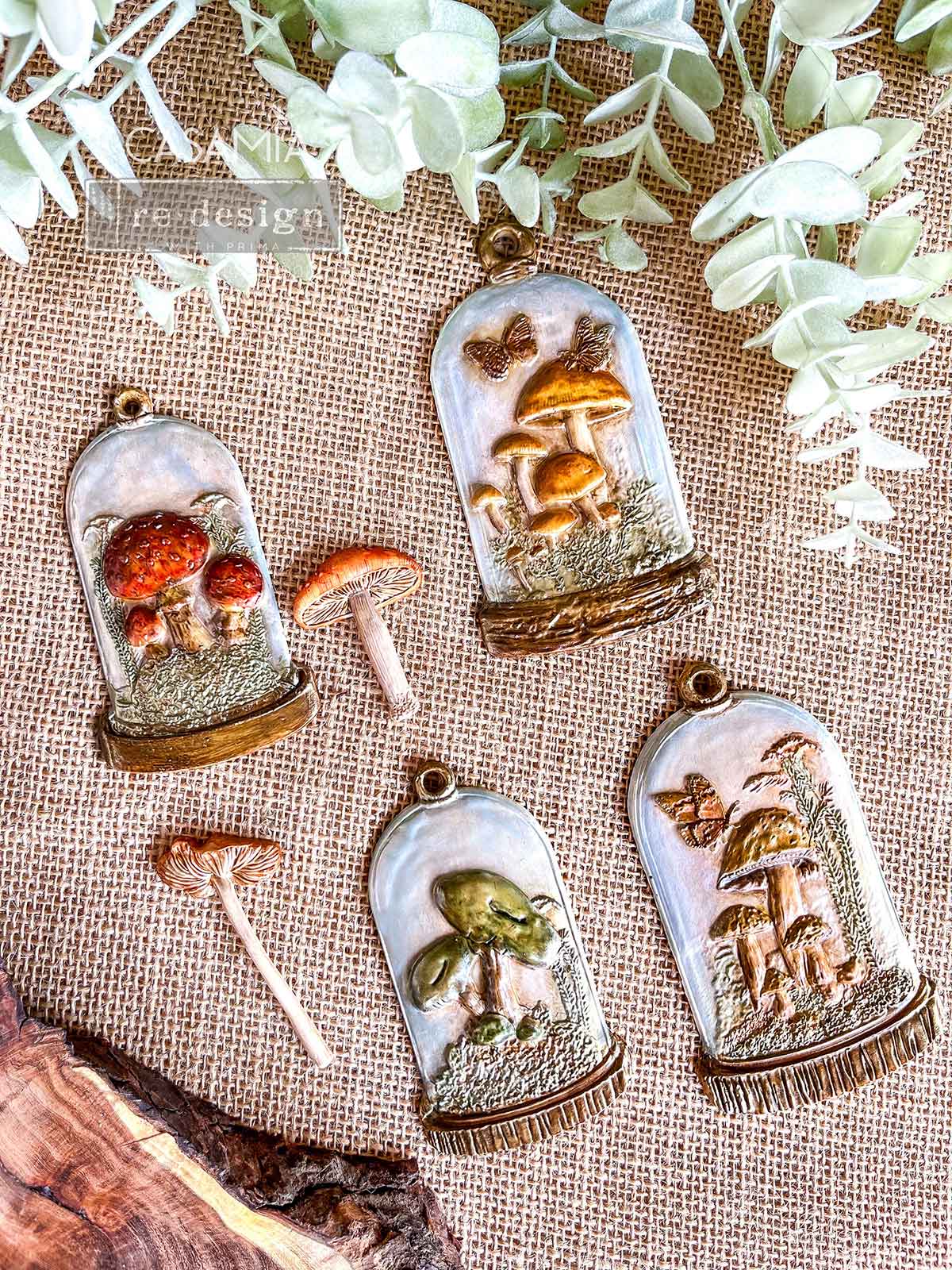 Re-Design with Prima, Enchanted Shroom, Decor Mold, Whimsical, Mushroom, Cloche, Domes, 5″X10″, Decorations, Silicone, Food Safe